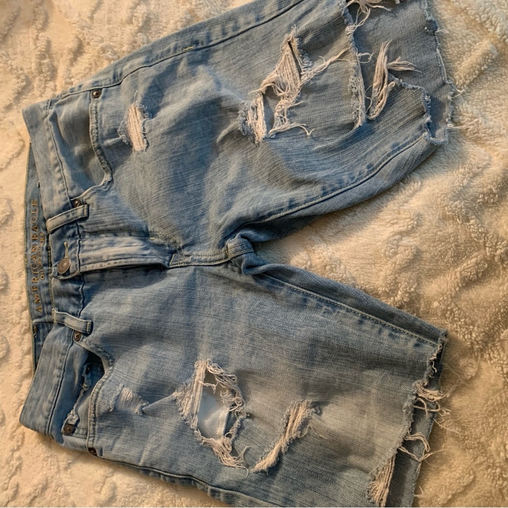 Distressed Light Blue Women's Jeans